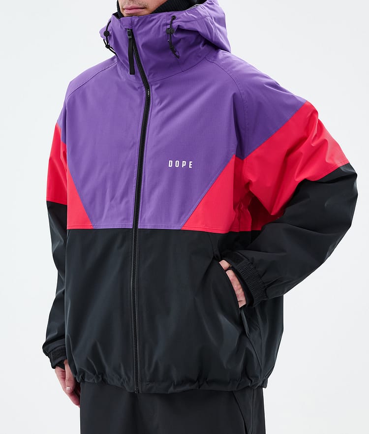 Dope Spartan Snowboardjacke Herren Sport Vivid Purple/Red/Black, Bild 7 von 8