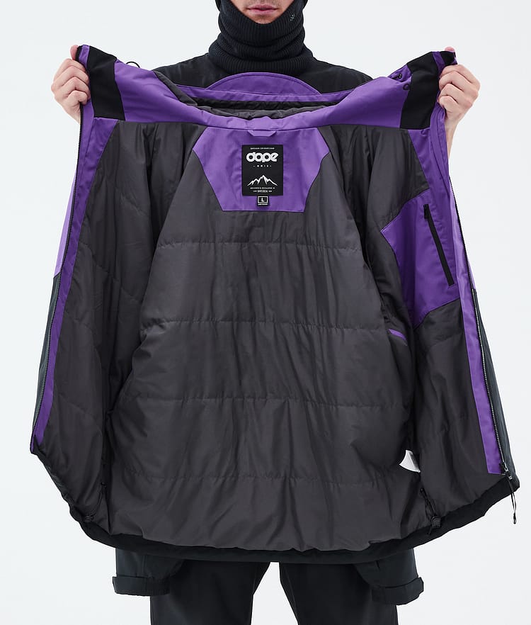 Dope Spartan Snowboardjacke Herren Sport Vivid Purple/Red/Black, Bild 8 von 8