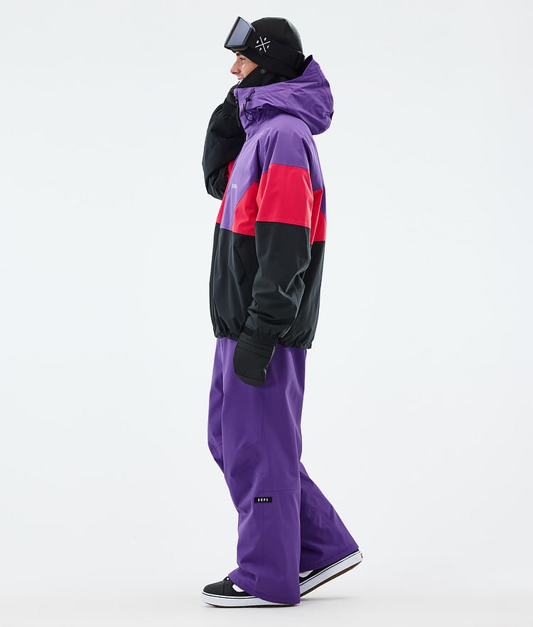 Dope Spartan Snowboardjacke Herren Sport Vivid Purple/Red/Black, Bild 3 von 8