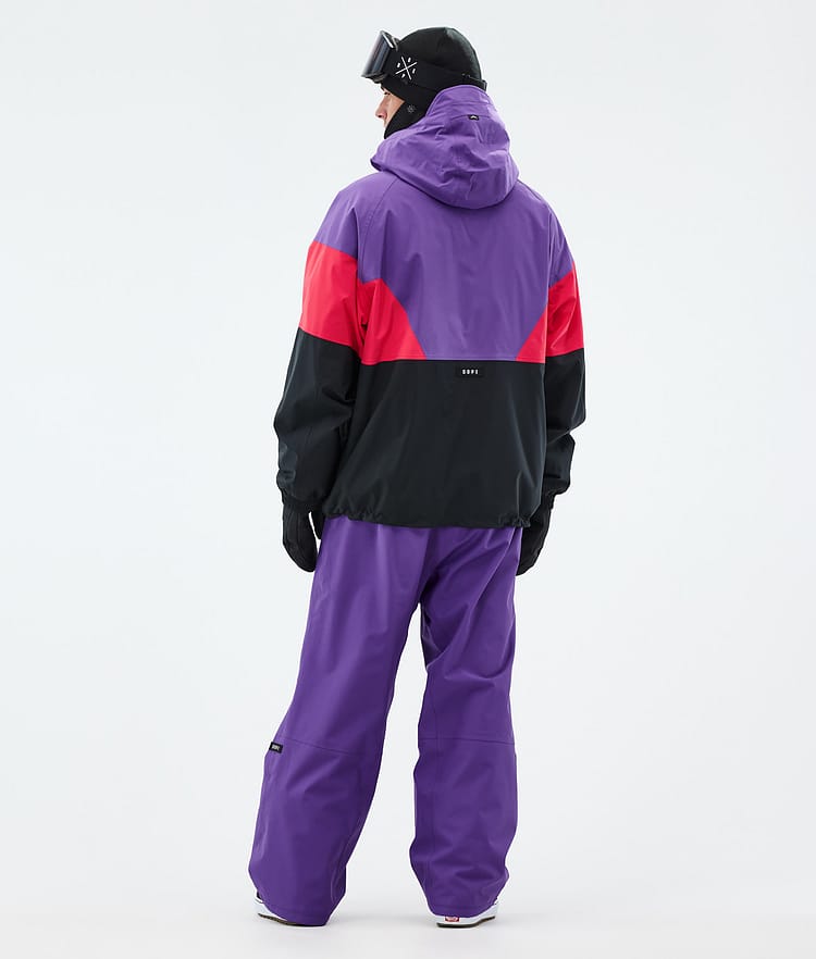 Dope Spartan Snowboardjacke Herren Sport Vivid Purple/Red/Black, Bild 4 von 8