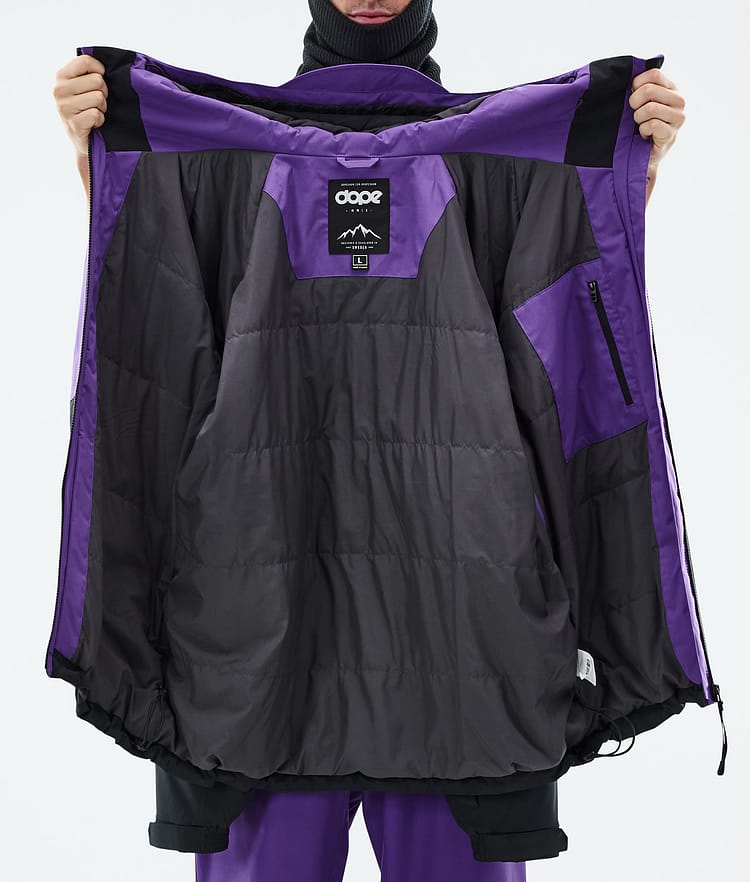 Dope Spartan Snowboardjacke Herren Sport Vivid Purple/Red/Black, Bild 8 von 8