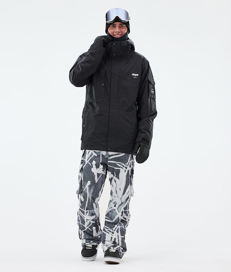 Dope Iconic Snowboardhose Herren Scribble Black, Bild 2 von 7