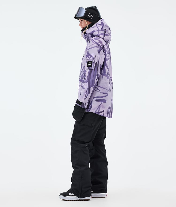 Dope Adept W Snowboardjacke Damen Scribble Purple, Bild 3 von 9