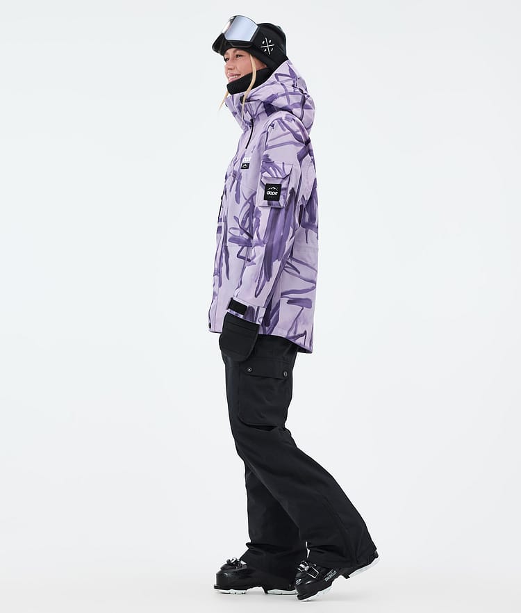 Dope Adept W Skijacke Damen Scribble Purple, Bild 3 von 9