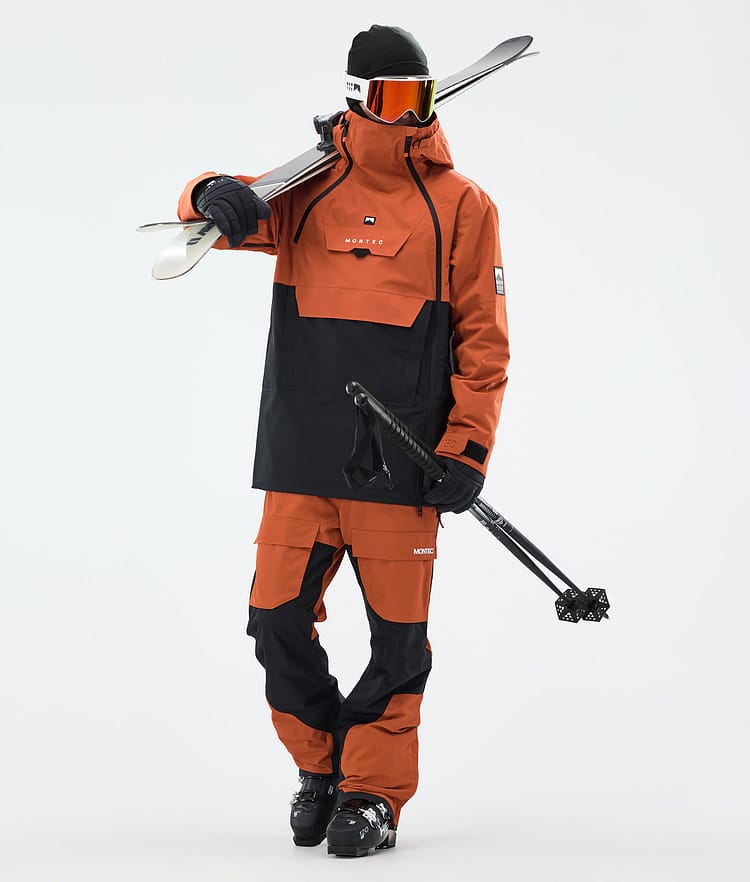 Montec Doom Skijacke Herren Burned Orange/Black, Bild 4 von 12