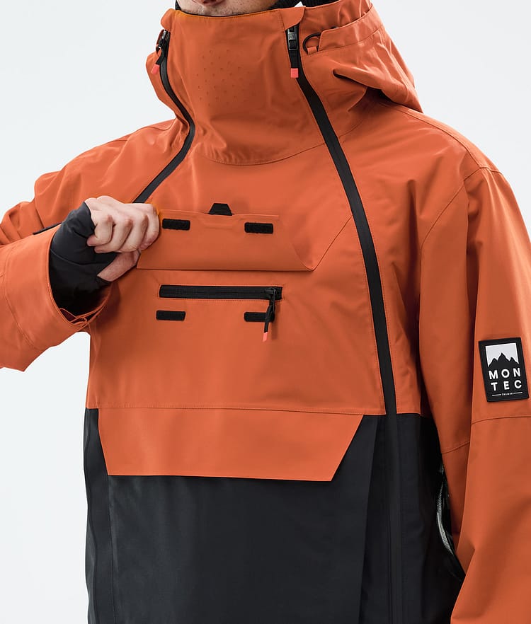 Montec Doom Snowboardjacke Herren Burned Orange/Black, Bild 10 von 11