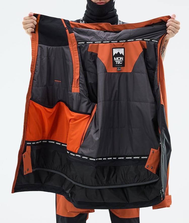 Montec Doom Snowboardjacke Herren Burned Orange/Black, Bild 11 von 11