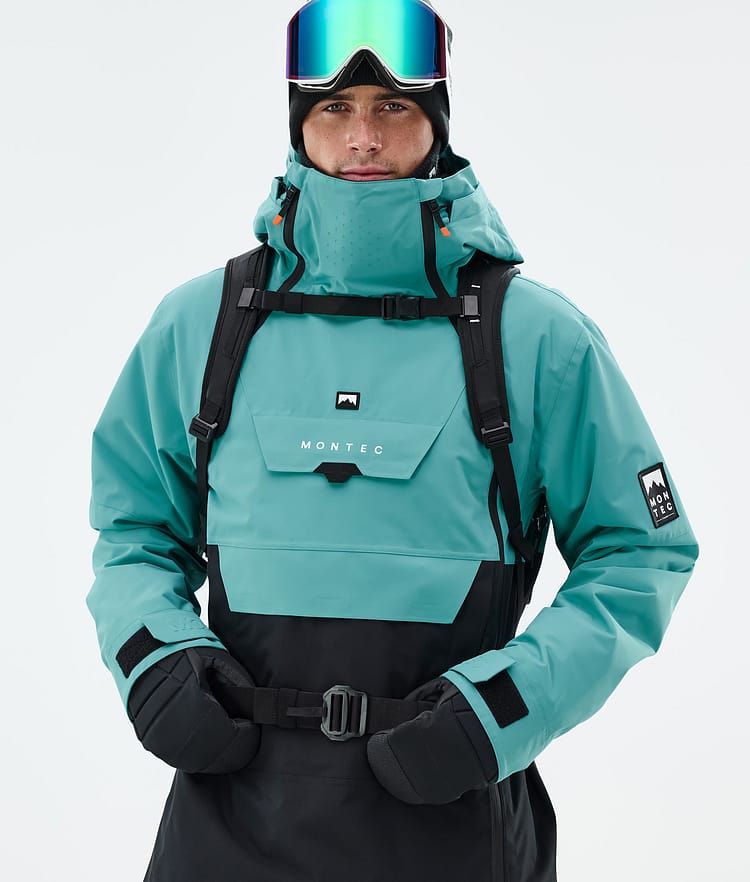 Montec Doom Skijacke Herren Turquoise/Black, Bild 2 von 11