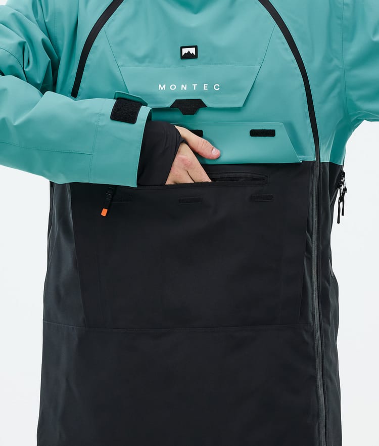 Montec Doom Skijacke Herren Turquoise/Black, Bild 9 von 11