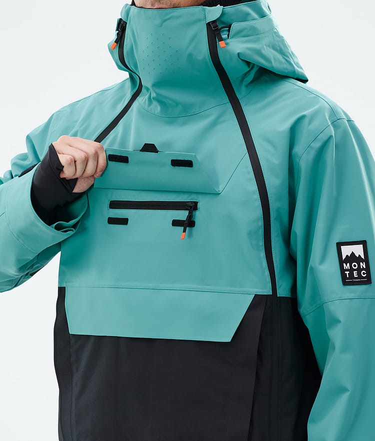 Montec Doom Snowboardjacke Herren Turquoise/Black, Bild 10 von 11