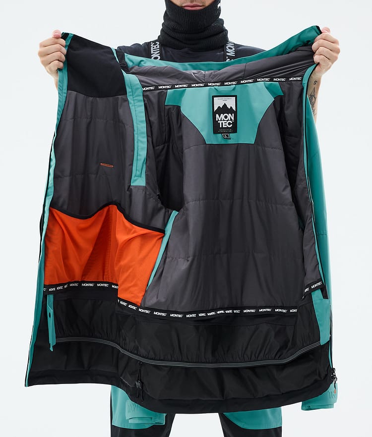 Montec Doom Snowboardjacke Herren Turquoise/Black, Bild 11 von 11