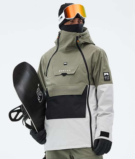Montec Doom Snowboardjacke Herren Greenish/Black/Light Grey