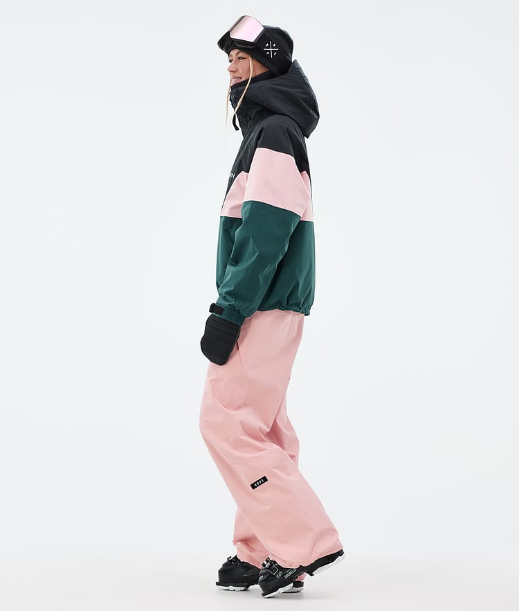 Dope Spartan W Skijacke Damen Sport Black/Soft Pink/Bottle Green, Bild 3 von 8