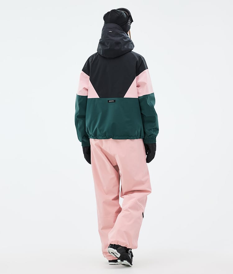 Dope Spartan W Skijacke Damen Sport Black/Soft Pink/Bottle Green, Bild 4 von 8