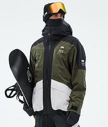Montec Morpheus 25 Snowboardjacke Herren Black/Olive Green/Light Grey