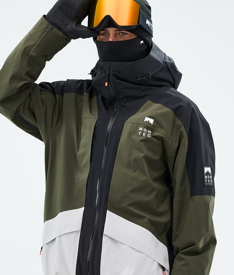 Montec Morpheus Snowboardjacke Herren Black/Olive Green/Light Grey, Bild 2 von 10