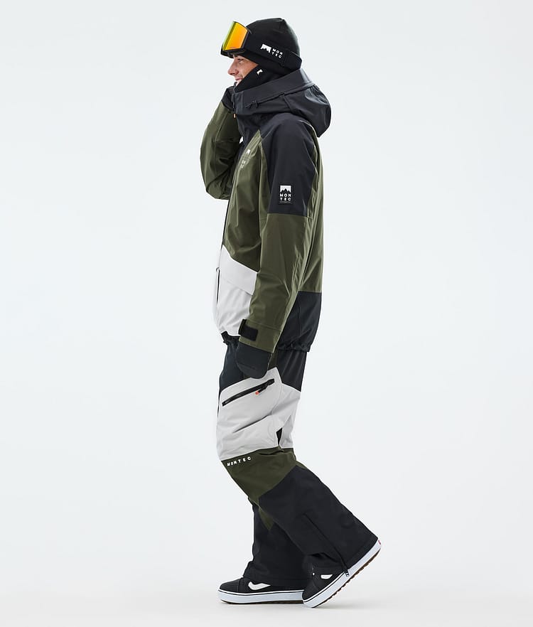 Montec Morpheus Snowboardjacke Herren Black/Olive Green/Light Grey, Bild 4 von 10