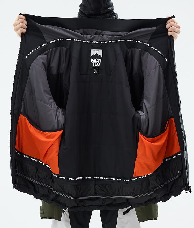 Montec Morpheus Skijacke Herren Black/Olive Green/Light Grey, Bild 9 von 9