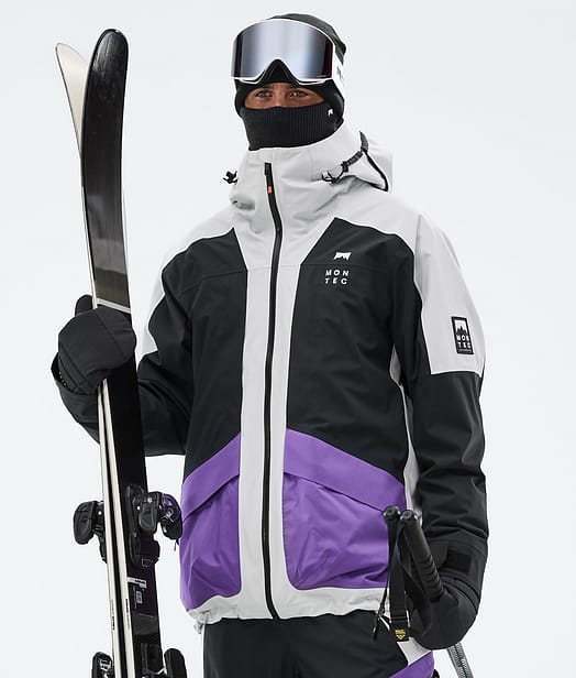 Montec Morpheus Skijacke Herren Light Grey/Black/Vivid Purple