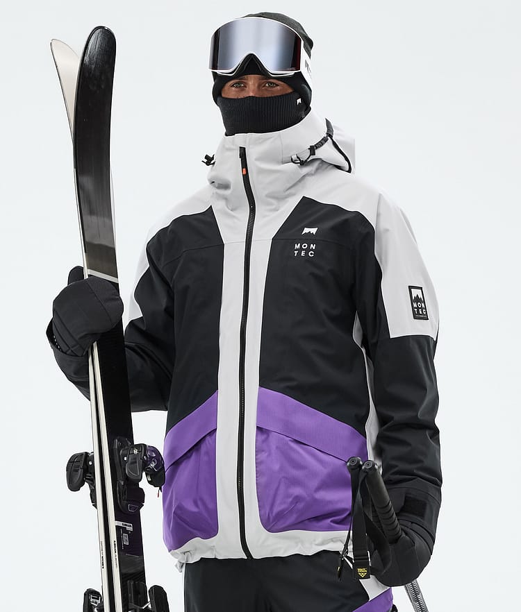 Montec Morpheus Skijacke Herren Light Grey/Black/Vivid Purple, Bild 1 von 10