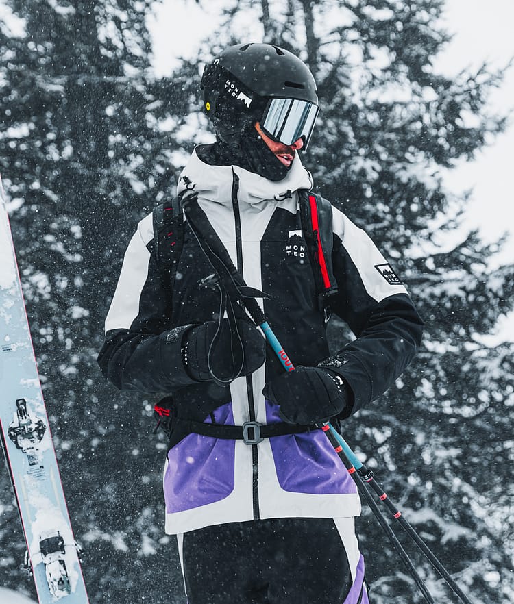 Montec Morpheus Skijacke Herren Light Grey/Black/Vivid Purple, Bild 2 von 10
