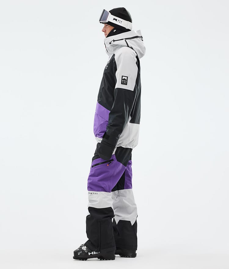 Montec Morpheus Skijacke Herren Light Grey/Black/Vivid Purple, Bild 4 von 10