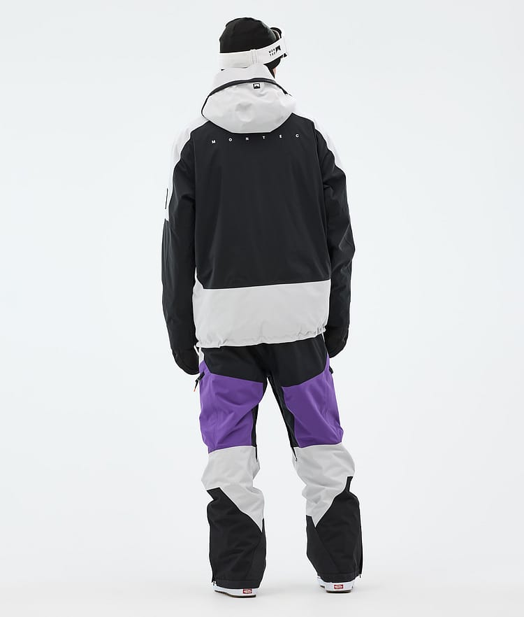 Montec Morpheus Snowboardjacke Herren Light Grey/Black/Vivid Purple, Bild 5 von 10