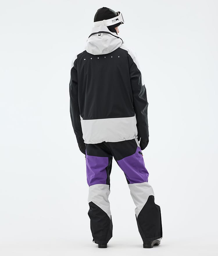 Montec Morpheus Skijacke Herren Light Grey/Black/Vivid Purple, Bild 5 von 10