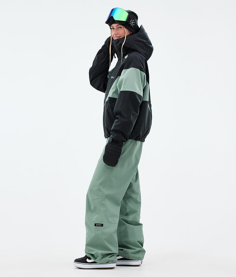 Dope Spartan W Snowboardjacke Damen Spike Black/Faded Green, Bild 3 von 8
