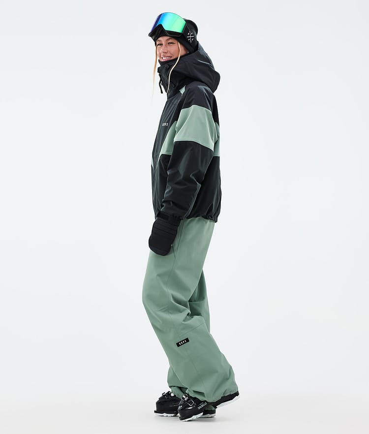 Dope Spartan W Skijacke Damen Spike Black/Faded Green, Bild 3 von 8