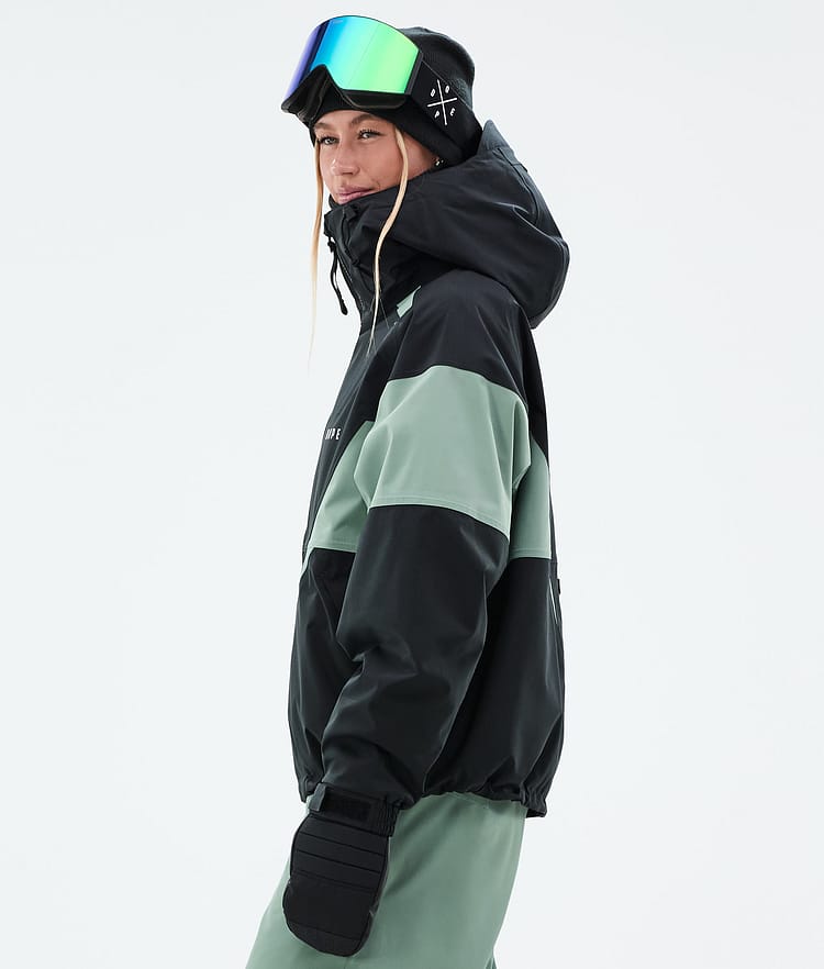 Dope Spartan W Snowboardjacke Damen Spike Black/Faded Green, Bild 5 von 8