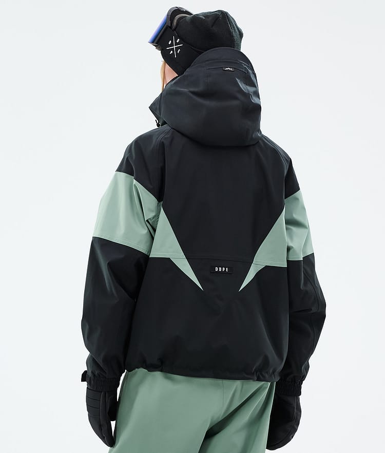 Dope Spartan W Snowboardjacke Damen Spike Black/Faded Green, Bild 6 von 8