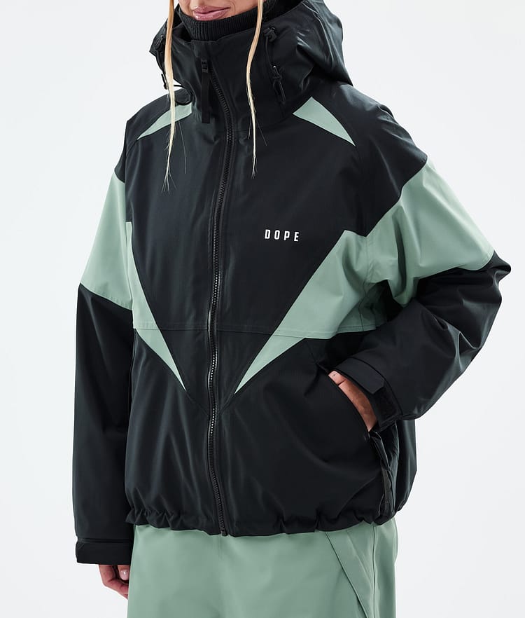 Dope Spartan W Snowboardjacke Damen Spike Black/Faded Green, Bild 7 von 8