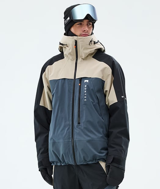 Montec Oracle Snowboardjacke Herren Sand/Black/Metal Blue