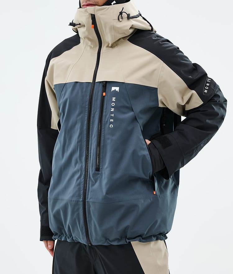 Montec Oracle Skijacke Herren Sand/Black/Metal Blue, Bild 8 von 10