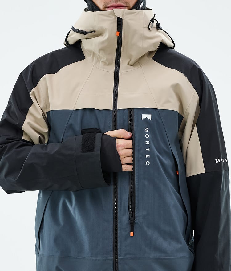 Montec Oracle Skijacke Herren Sand/Black/Metal Blue, Bild 9 von 10