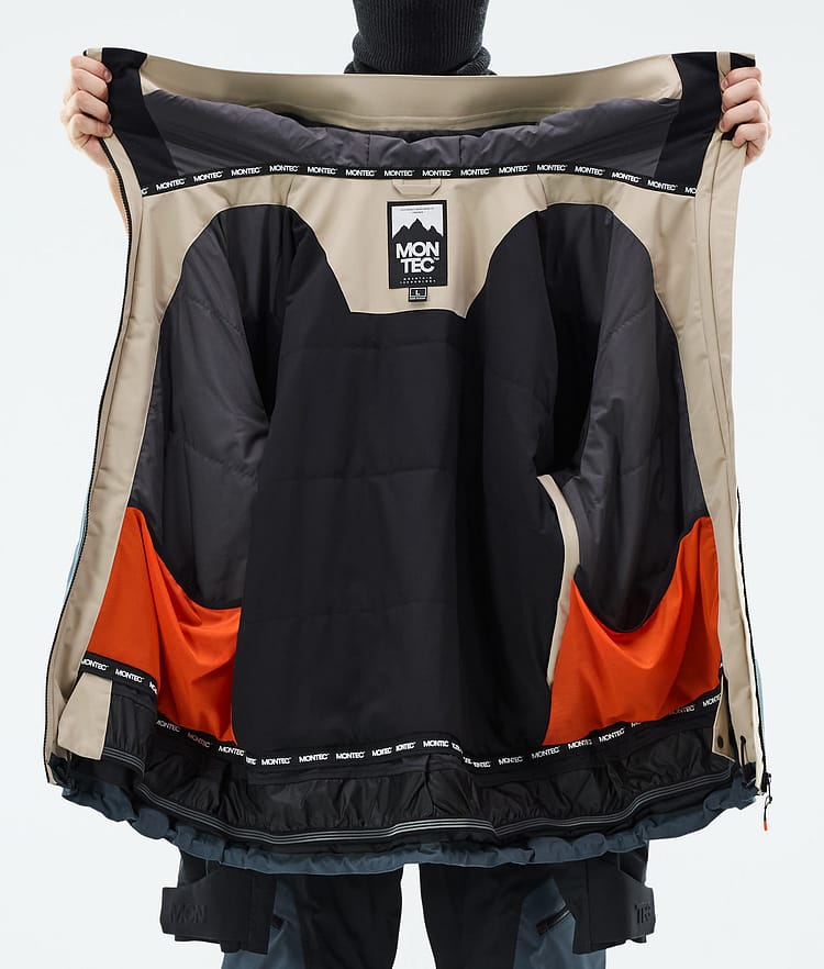 Montec Oracle Skijacke Herren Sand/Black/Metal Blue, Bild 10 von 10
