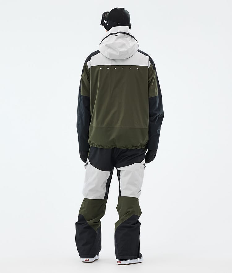 Montec Oracle Snowboardjacke Herren Light Grey/Black/Olive Green, Bild 5 von 10
