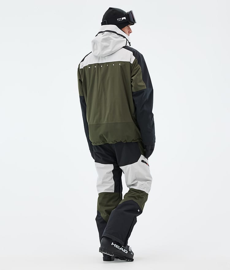 Montec Oracle Skijacke Herren Light Grey/Black/Olive Green, Bild 5 von 10