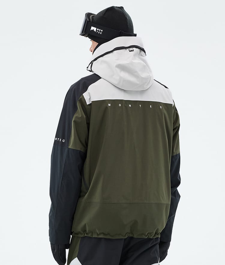 Montec Oracle Skijacke Herren Light Grey/Black/Olive Green, Bild 7 von 10