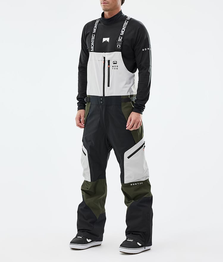 Montec Dozer Snowboardhose Herren Light Grey/Black/Olive Green, Bild 1 von 6