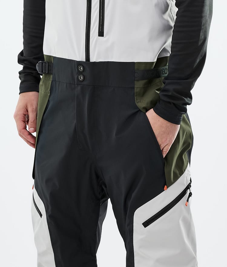Montec Dozer Skihose Herren Light Grey/Black/Olive Green, Bild 4 von 6