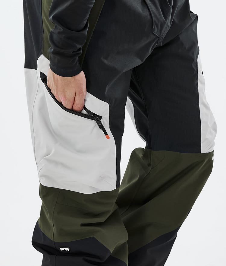 Montec Dozer Snowboardhose Herren Light Grey/Black/Olive Green, Bild 6 von 6