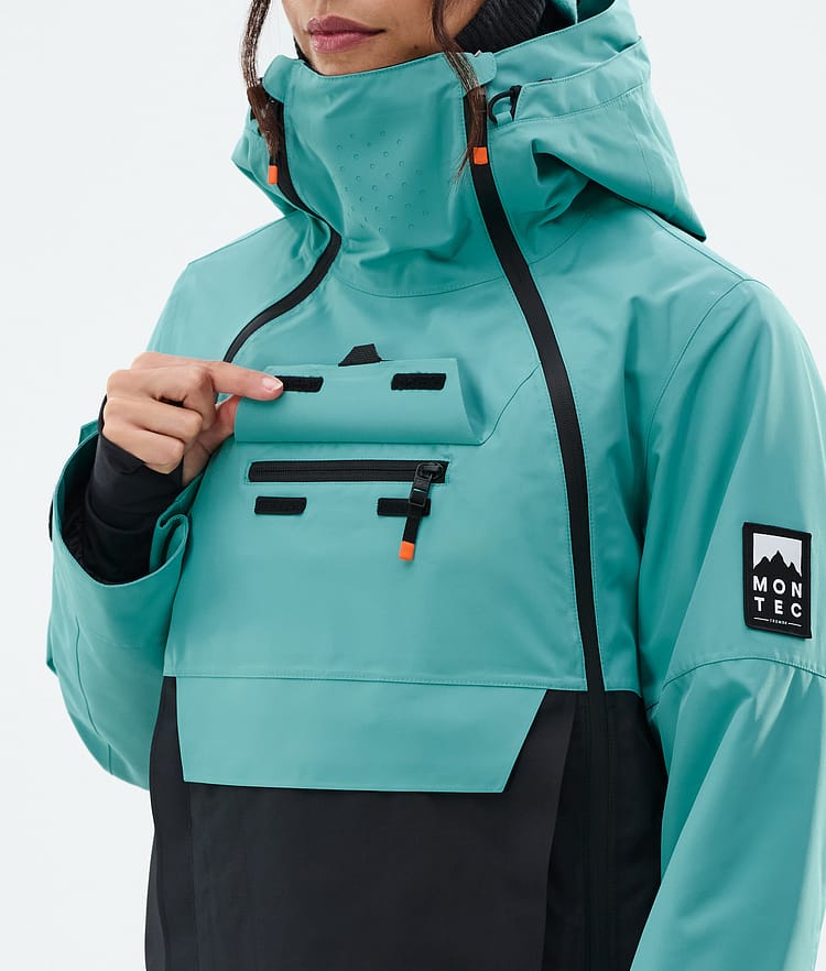 Montec Doom W Snowboardjacke Damen Turquoise/Black, Bild 10 von 11