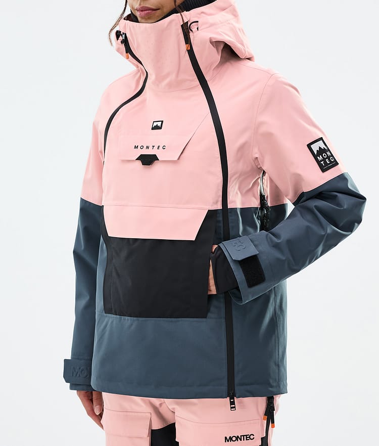 Montec Doom W Snowboardjacke Damen Soft Pink/Black/Metal Blue, Bild 8 von 11