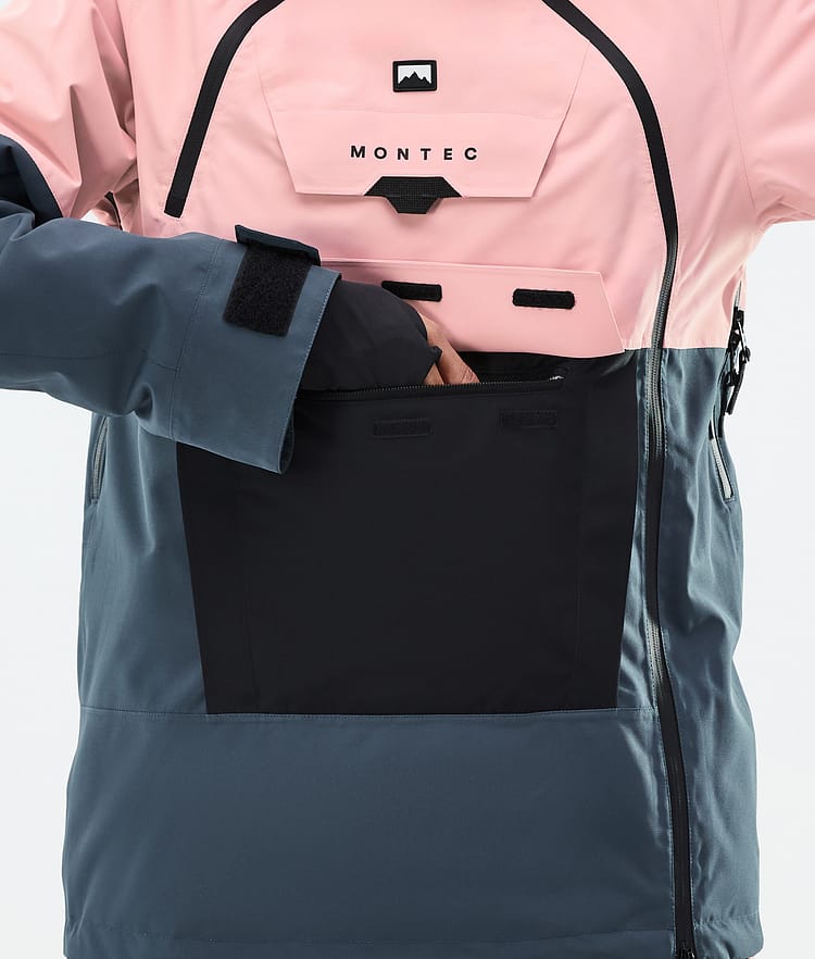 Montec Doom W Snowboardjacke Damen Soft Pink/Black/Metal Blue, Bild 9 von 11