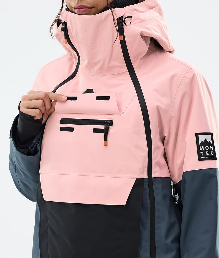 Montec Doom W Skijacke Damen Soft Pink/Black/Metal Blue, Bild 10 von 11