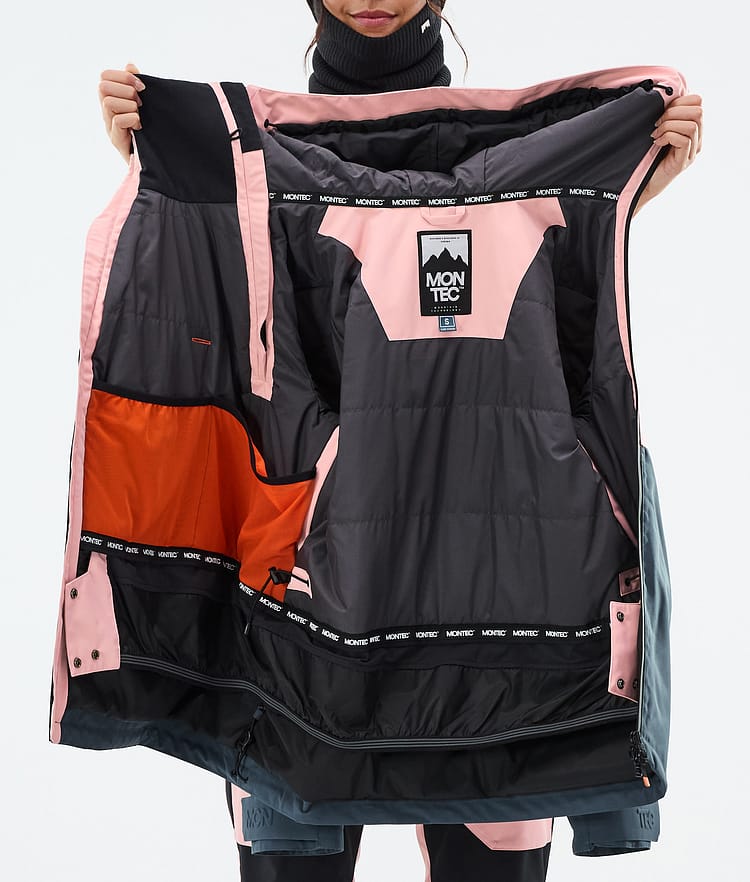 Montec Doom W Snowboardjacke Damen Soft Pink/Black/Metal Blue, Bild 11 von 11