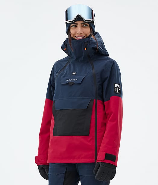 Montec Doom W Skijacke Damen Dark Blue/Black/Deep Red