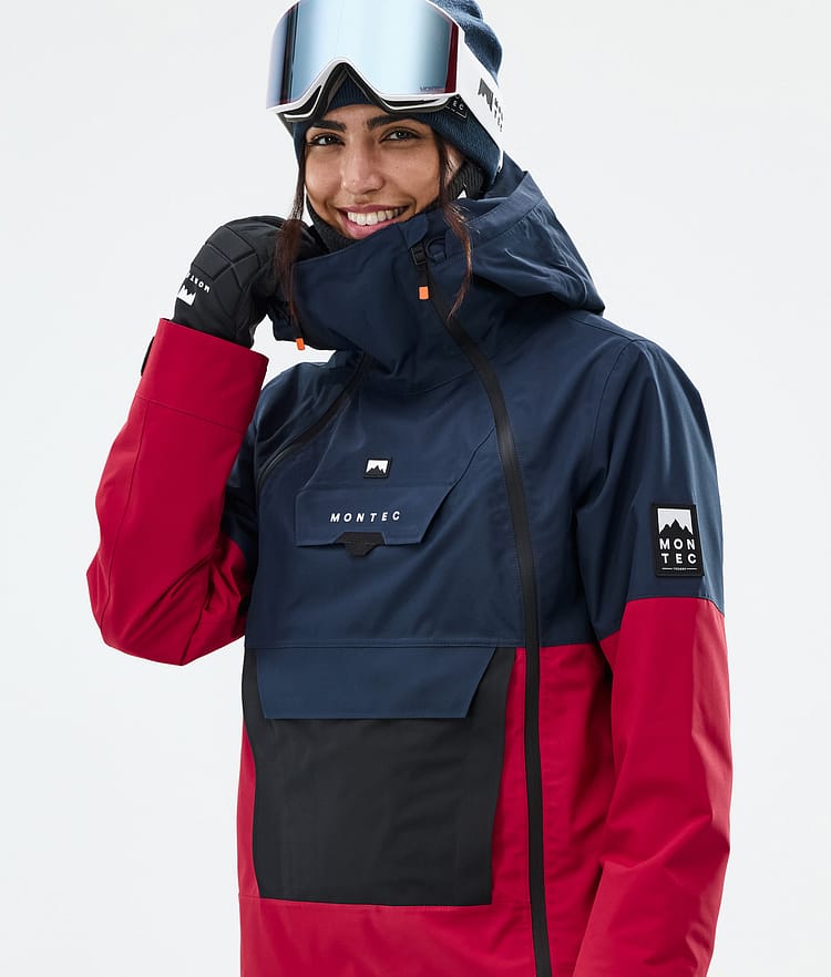 Montec Doom W Snowboardjacke Damen Dark Blue/Black/Deep Red, Bild 2 von 11